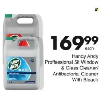Save Hyper Handy Andy Proffessional Window & Glass Cleaner/ Antibacterial Cleaner With Bleach offer