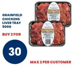 Econo Foods Grainfield chickens liver tray offer