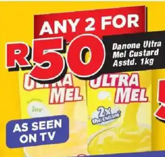 OK Grocer Danone Ultra Mel Custard offer