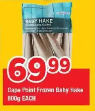 OK Grocer Cape Point Frozen Baby Hake offer