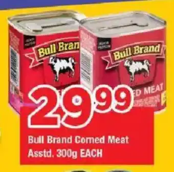 OK Grocer Bull Brand Corned Meat offer