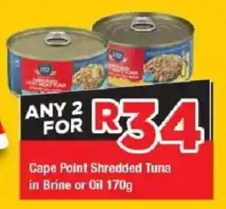 OK Grocer Cape Point Shredded Tuna in Brine or Oil offer