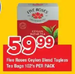 OK Grocer Five Roses Ceylon Blend Tagless Tea Bags offer