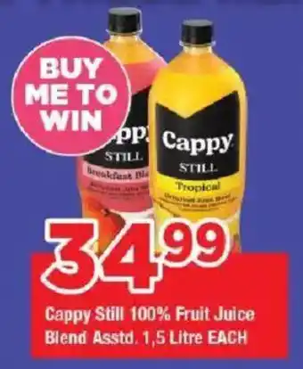 OK Grocer Cappy Still 100% Fruit Juice Blend offer