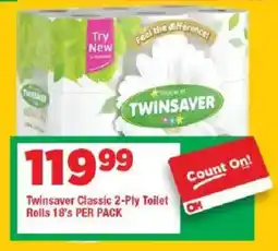 OK Grocer Twinsaver Classic 2-Ply Toilet Rolls offer