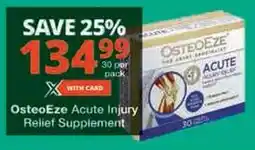 Checkers Hyper OsteoEze Acute Injury Relief Supplement offer