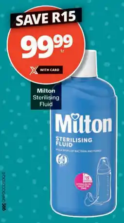 Checkers Milton Sterilising Fluid offer