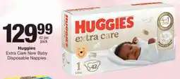 Checkers Huggies Extra Care New Baby Disposable Nappies offer