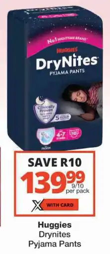 Checkers Huggies Drynites Pyjama Pants offer