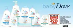 Checkers Dove Baby Products offer