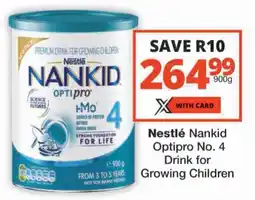 Checkers Nestlé Nankid Optipro No. 4 Drink for Growing Children offer