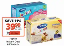 Checkers Purity Instant Oats All Variants offer