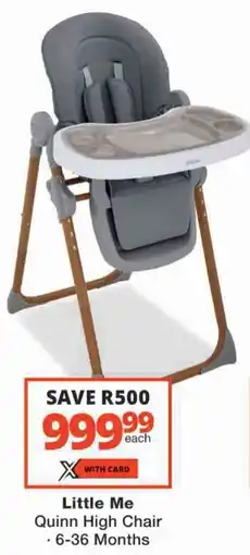 Checkers Little Me Quinn High Chair offer