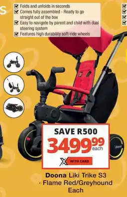 Checkers Doona Liki Trike S3 offer