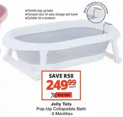 Checkers Jolly Tots Pop-Up Collapsible Bath offer