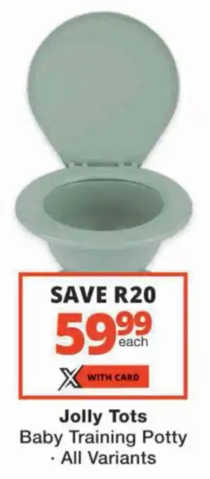 Checkers Jolly Tots Baby Training Potty offer