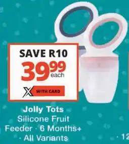 Checkers Jolly Tots Silicone Fruit Feeder offer