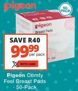 Checkers Pigeon Comfy Feel Breast Pads offer