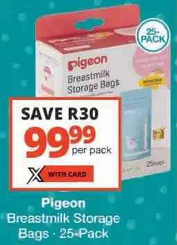 Checkers Pigeon Breastmilk Storage Bags offer