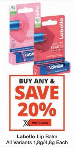 Checkers Labello Lip Balm All Variants offer