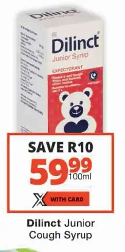 Checkers Dilinct Junior Cough Syrup offer