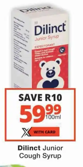 Checkers Dilinct Junior Cough Syrup offer