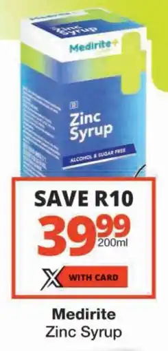 Checkers Medirite Zinc Syrup offer