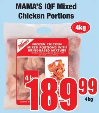 Boxer Superstores Mama's IQF Mixed Chicken Portions offer
