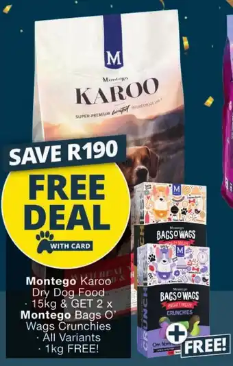 Checkers Montego Karoo & Dry Dog Food offer