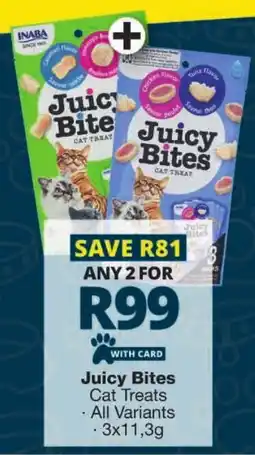 Checkers Juicy Bites Cat Treats offer