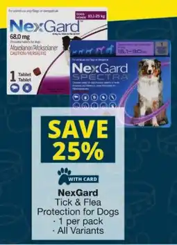 Checkers NexGard Tick & Flea Protection for Dogs offer