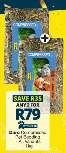 Checkers Daro Compressed Pet Bedding offer