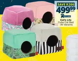 Checkers Cat's Life Cube Cat Bed offer