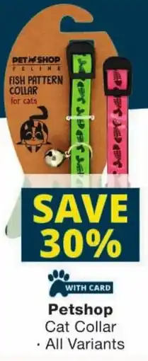 Checkers Petshop Cat Collar offer