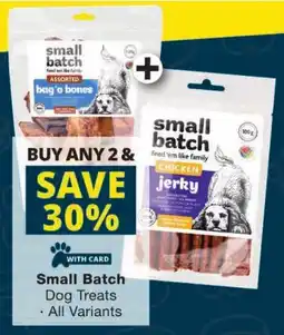 Checkers Small Batch Dog Treats offer