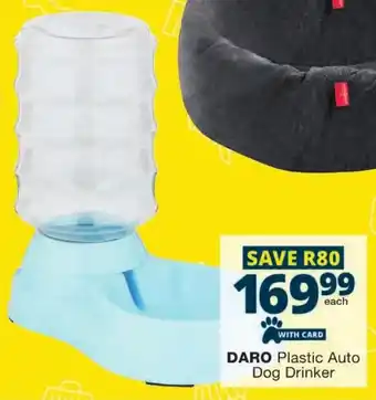Checkers Daro Plastic Auto Dog Drinker offer