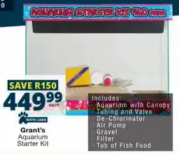 Checkers Grant's Aquarium Starter Kit offer