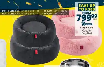 Checkers Dog's Life Cuddler Dog Bed offer