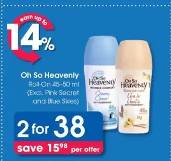 Clicks Oh So Heavenly Roll-On 45-50 ml offer