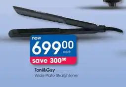 Clicks Toni&Guy Wide-Plate Straightener offer