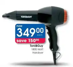 Clicks Toni&Guy 1800 Watt Hairdryer offer