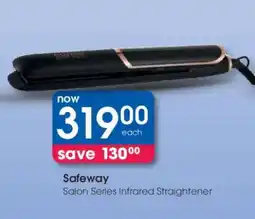 Clicks Safeway Salon Series Infrared Straightener offer