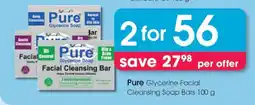Clicks Pure Glycerine Facial Cleansing Soap Bars 100 g offer