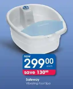 Clicks Safeway Vibrating Foot Spa offer