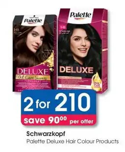 Clicks Schwarzkopf Palette Deluxe Hair Colour Products offer