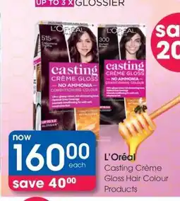 Clicks L'Oréal Casting Crème Gloss Hair Colour Products offer