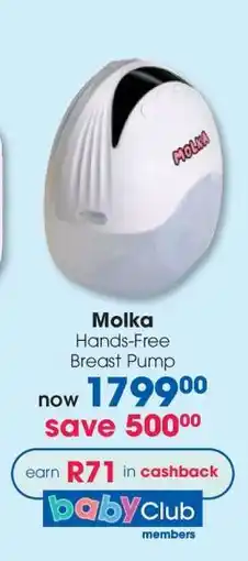 Clicks Molka Hands-Free Breast Pump offer