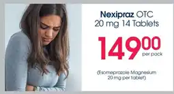Clicks Nexipraz OTC 20 mg 14 Tablets offer