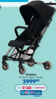 Clicks Chelino Platinum Zippy Stroller offer