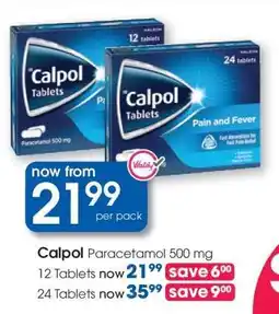 Clicks Calpol Paracetamol 500 mg offer